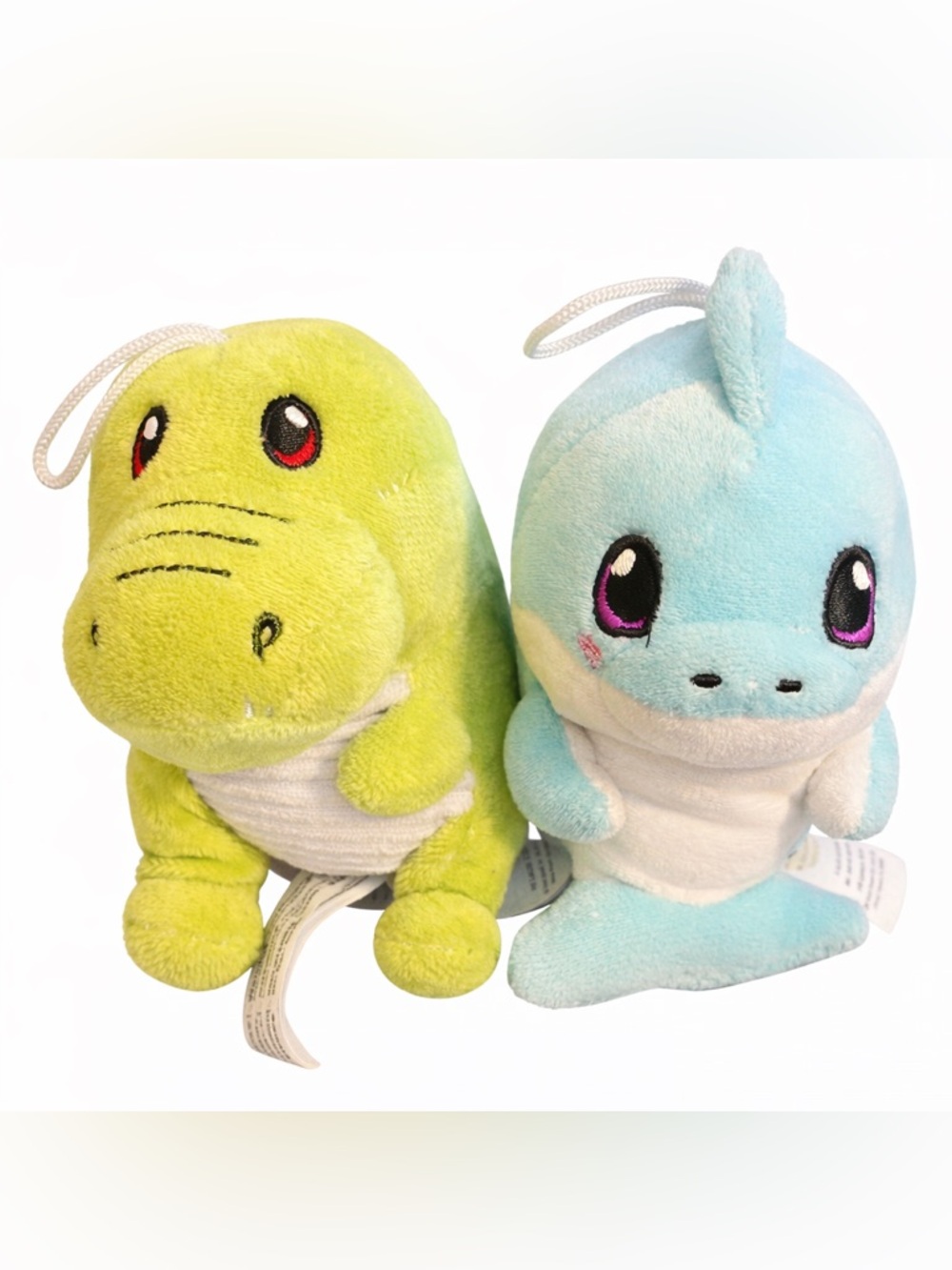Cute Plush Dolphin & Alligator - Green & Light Blue - Picture 2 of 4